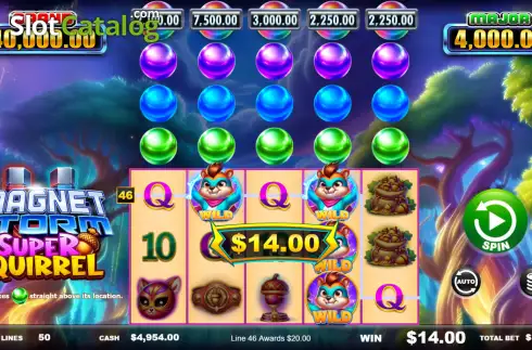 Οθόνη3. Magnet Storm Super Squirrel Κουλοχέρης