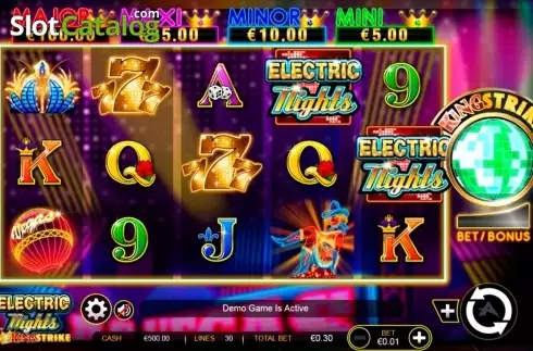 Οθόνη2. Electric Nights King Strike Κουλοχέρης 