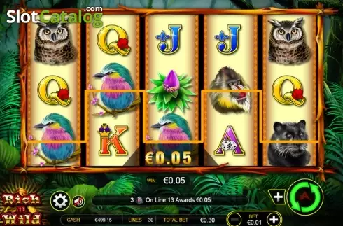 Win screen. Rich n Wild Κουλοχέρης