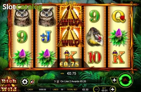Άνοιγμα της οθόνης Wild Win 2. Rich n Wild Κουλοχέρης