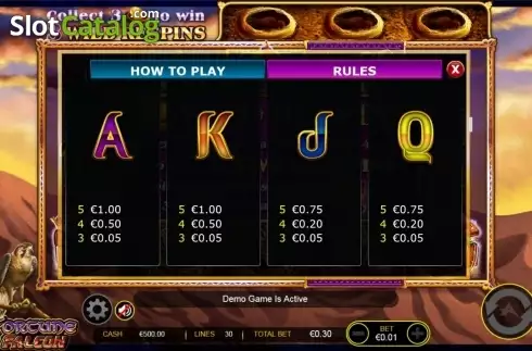 Οθόνη4. Fortune falcon wild respins Κουλοχέρης