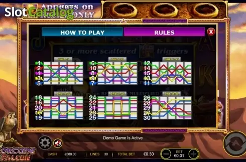 Οθόνη6. Fortune falcon wild respins Κουλοχέρης