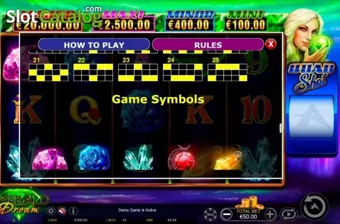 Οθόνη7. Emerald Dream Quad Shot Κουλοχέρης