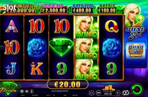 Οθόνη9. Emerald Dream Quad Shot Κουλοχέρης