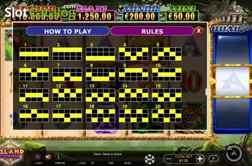 Οθόνη6. Island Princess Quad Shot Κουλοχέρης 