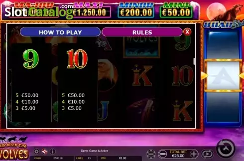 Οθόνη5. Run with the Wolves Quad Shot Κουλοχέρης