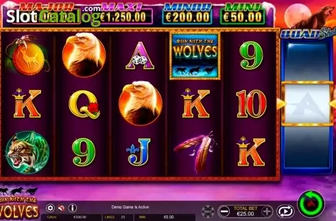 Οθόνη8. Run with the Wolves Quad Shot Κουλοχέρης