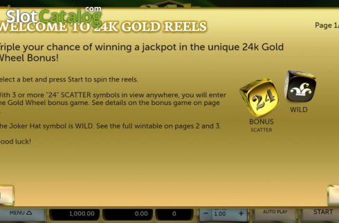Οθόνη7. 24K Gold Reels Κουλοχέρης