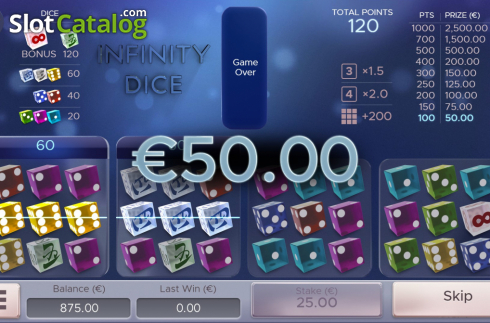 Οθόνη4. Infinity Dice Κουλοχέρης