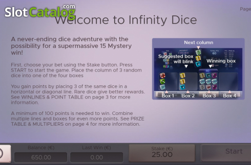 Οθόνη5. Infinity Dice Κουλοχέρης