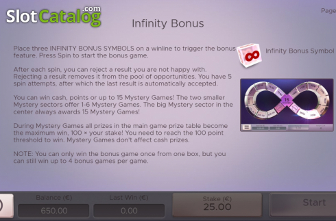 Οθόνη6. Infinity Dice Κουλοχέρης