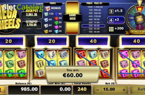 Οθόνη5. Mega Wheels (Air Dice) Κουλοχέρης