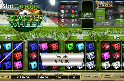 Οθόνη6. Soccer Wheel Κουλοχέρης 