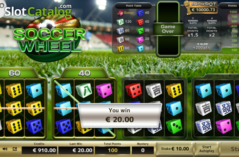 Οθόνη5. Soccer Wheel Κουλοχέρης 