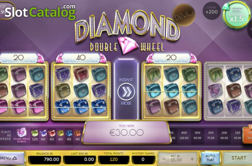 Οθόνη5. Diamond Double Wheel Κουλοχέρης