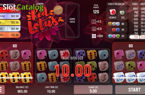 Οθόνη5. Red Lotus (Air Dice) Κουλοχέρης