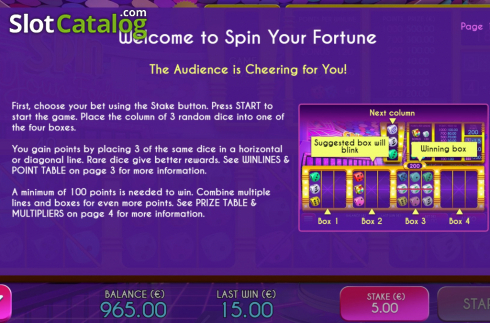 Οθόνη7. Spin Your Fortune Κουλοχέρης