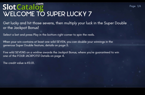 Οθόνη7. Super Lucky 7 Κουλοχέρης