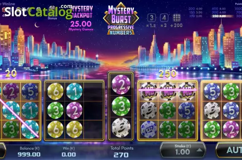 Οθόνη3. Mystery Burst Progressive Numbers Κουλοχέρης