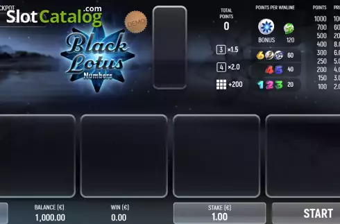 Οθόνη2. Black Lotus Numbers Κουλοχέρης