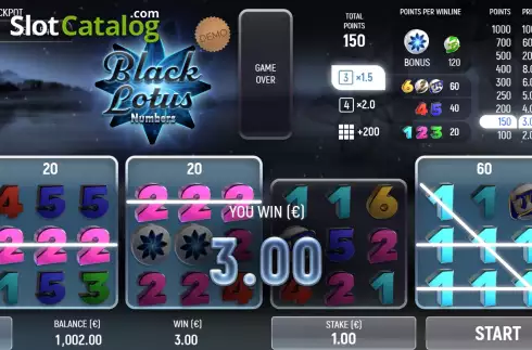 Οθόνη5. Black Lotus Numbers Κουλοχέρης