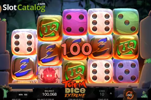 Οθόνη4. Totem Dice Extreme Κουλοχέρης
