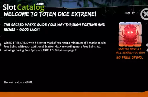 Οθόνη6. Totem Dice Extreme Κουλοχέρης