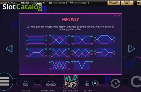Οθόνη6. Wild Pups Κουλοχέρης 