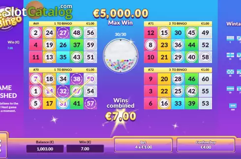 Οθόνη3. Speedy Bingo Κουλοχέρης