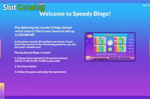 Οθόνη5. Speedy Bingo Κουλοχέρης