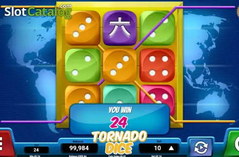 Οθόνη4. Tornado Dice Κουλοχέρης