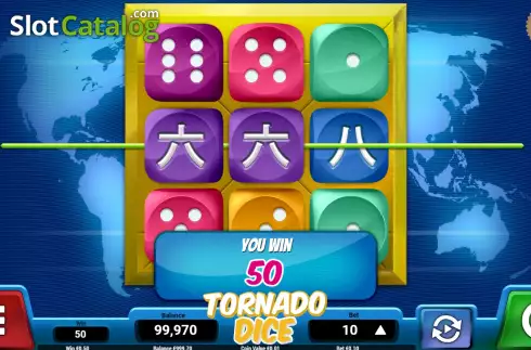 Οθόνη5. Tornado Dice Κουλοχέρης
