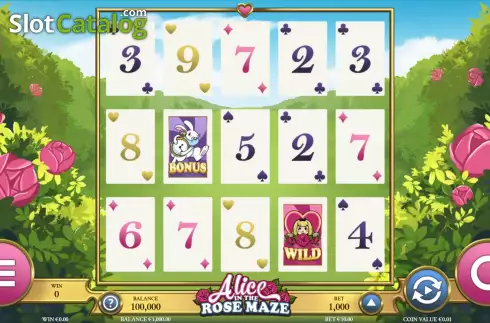 Οθόνη2. Alice of the Rose Maze Κουλοχέρης