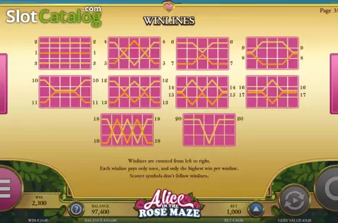Οθόνη6. Alice of the Rose Maze Κουλοχέρης