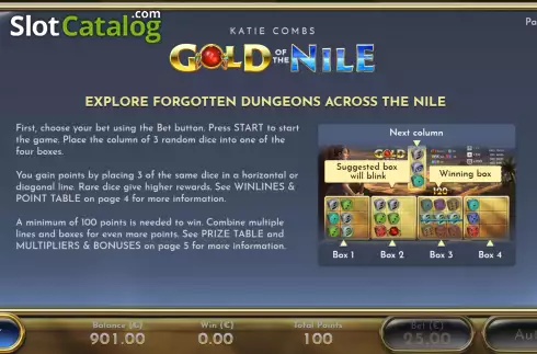 Οθόνη5. Katie Combs Gold of the Nile Κουλοχέρης