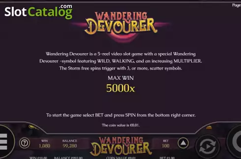 Οθόνη5. Wandering Devourer Κουλοχέρης