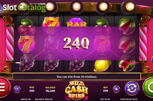Οθόνη4. Wild Cash Spins Κουλοχέρης