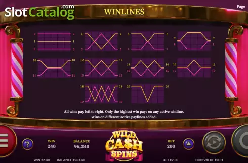 Οθόνη9. Wild Cash Spins Κουλοχέρης
