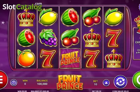Οθόνη2. Fruit Prince Κουλοχέρης 