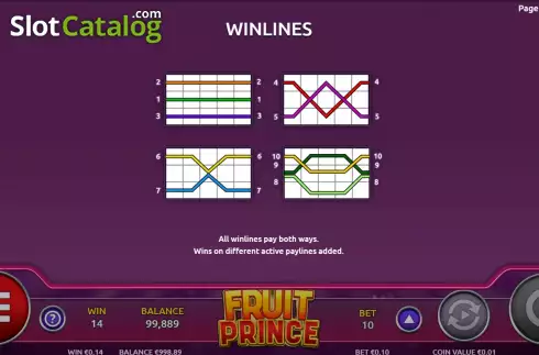 Οθόνη7. Fruit Prince Κουλοχέρης 