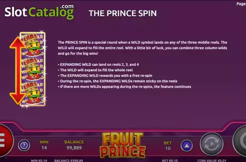 Οθόνη8. Fruit Prince Κουλοχέρης 
