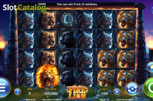 Οθόνη3. Fire Lion Κουλοχέρης 