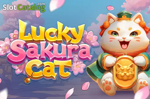 Lucky Sakura Cat Λογότυπο Lucky Sakura Cat Λογότυπο