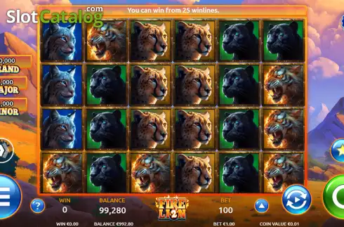 Οθόνη2. Fire Lion 2 Κουλοχέρης