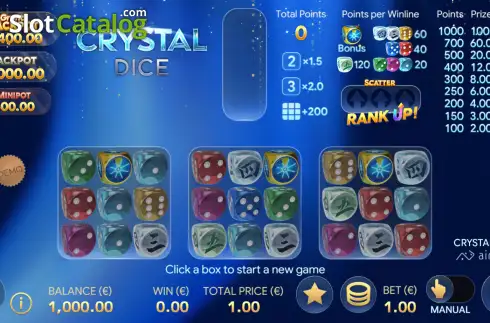 Οθόνη2. Crystal Dice Κουλοχέρης