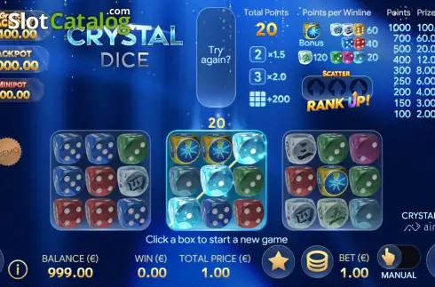 Οθόνη3. Crystal Dice Κουλοχέρης