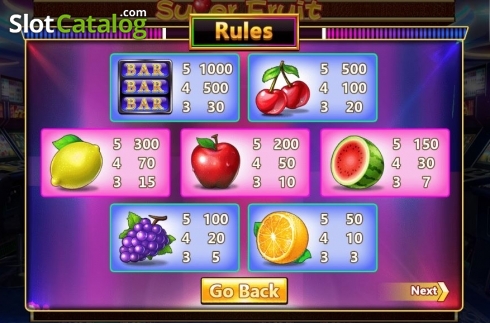Οθόνη5. Super Fruit (Aiwin Games) Κουλοχέρης 