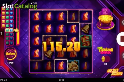 Οθόνη6. Red Hot Riches Κουλοχέρης