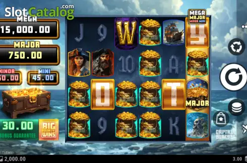 Οθόνη2. Captain Bones Big Bounty Κουλοχέρης