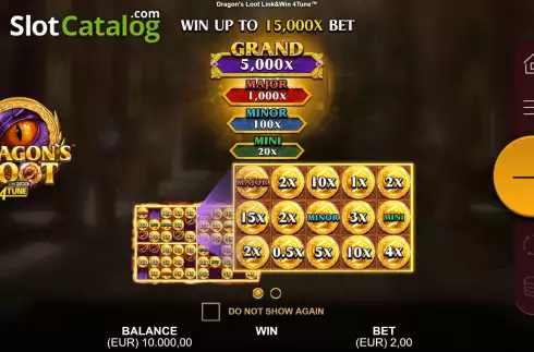 Οθόνη2. Dragon's Loot Link&Win 4Tune Κουλοχέρης